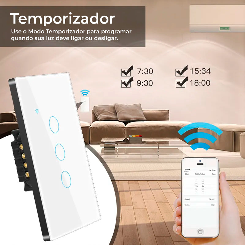 Interruptor Inteligente Wi-Fi TNCE Tuya